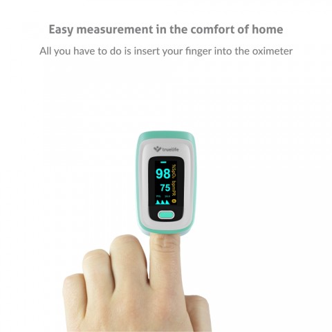 TrueLife Oximeter X5 BT Pulzoximéter Bluetooth funkcióval